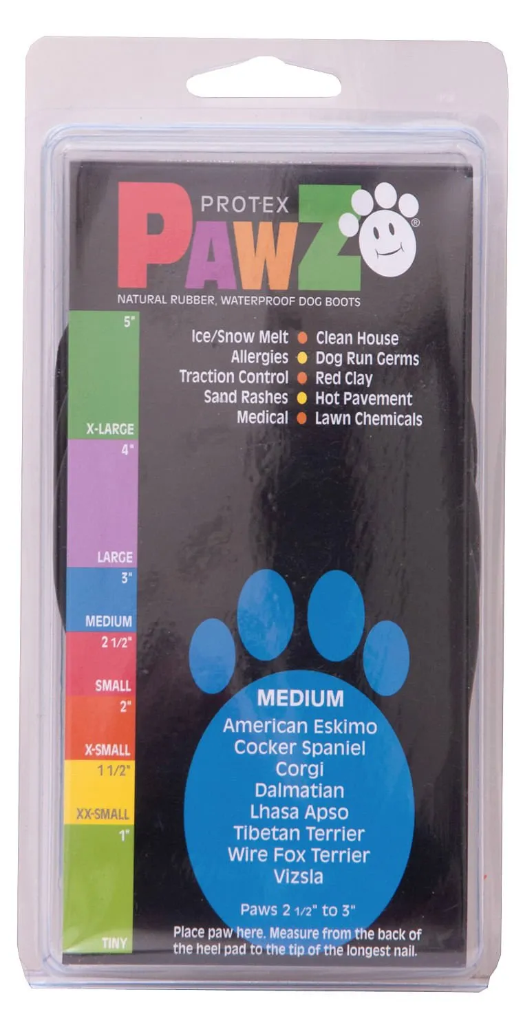 PawZ Dog Boots, Black (12-pack)