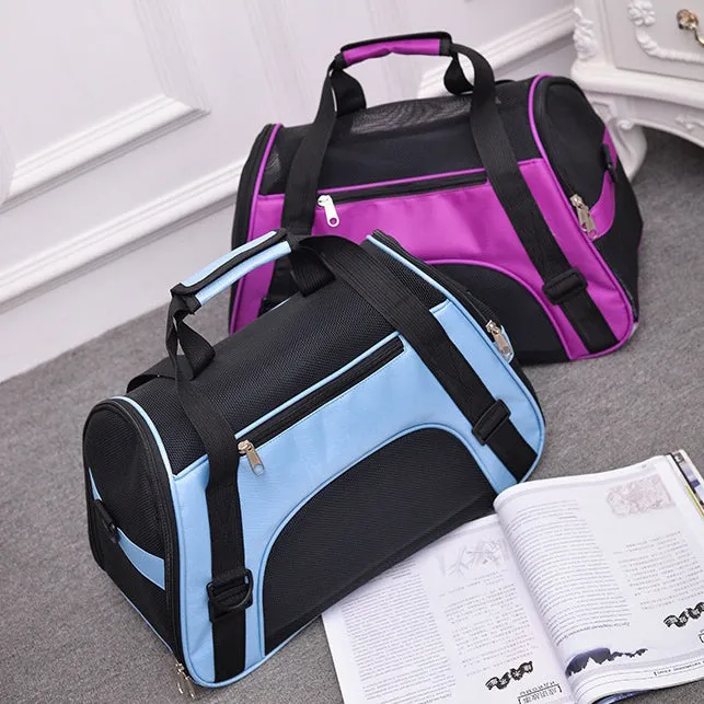 Pet Carrier Bag Portable Large Cat Dog Comfort Tote Travel Bag Airline Approved
