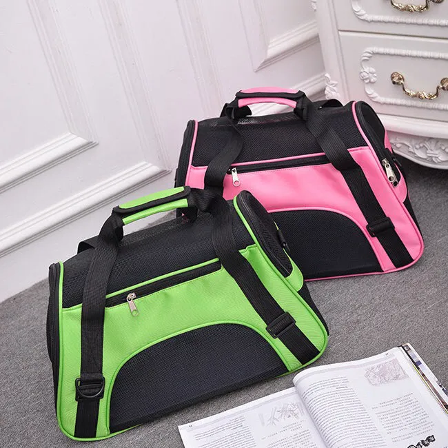 Pet Carrier Bag Portable Large Cat Dog Comfort Tote Travel Bag Airline Approved