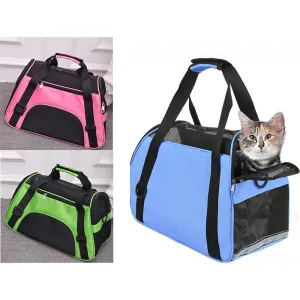 Pet Carrier Bag Portable Large Cat Dog Comfort Tote Travel Bag Airline Approved