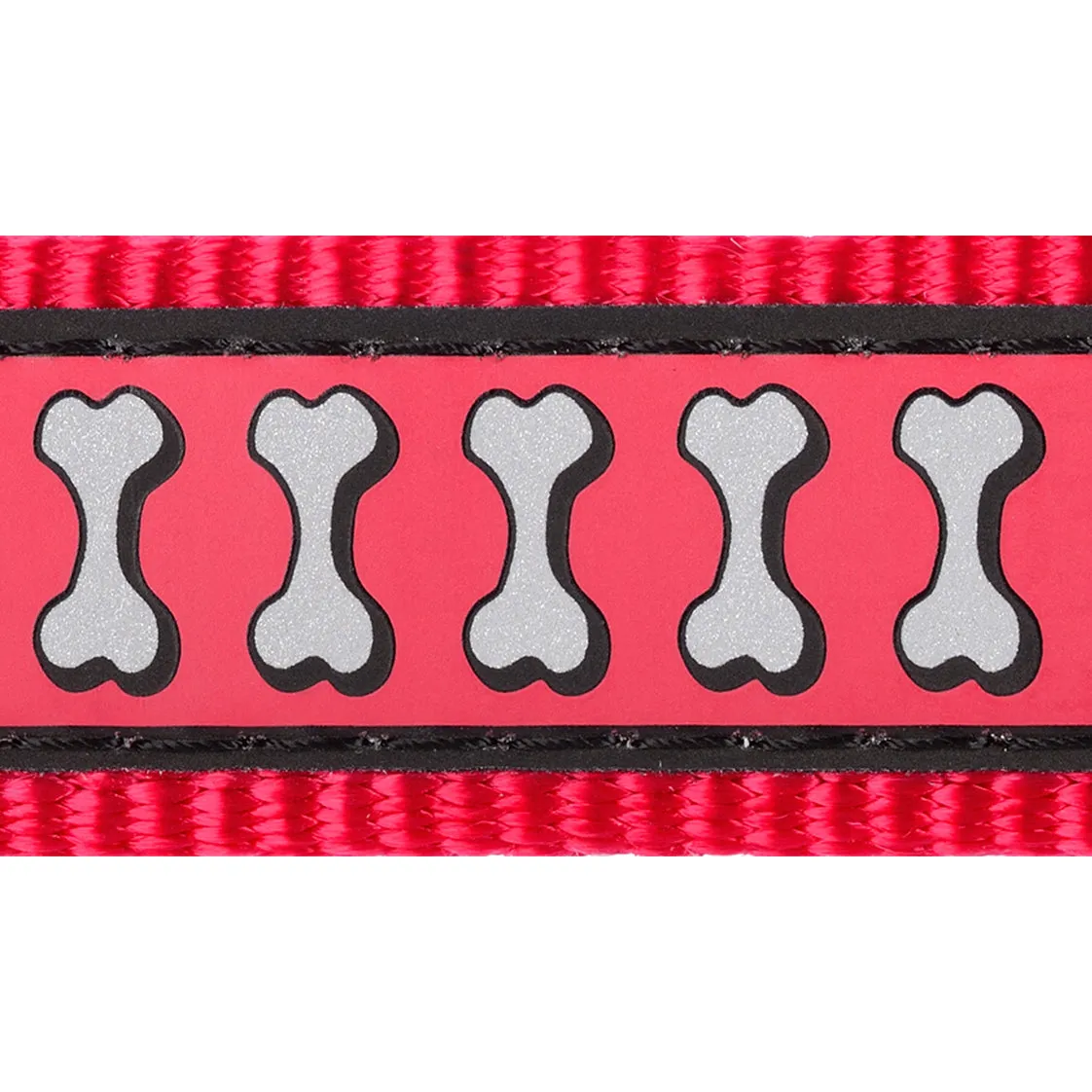 Red Dingo Reflective Red Dog Collar