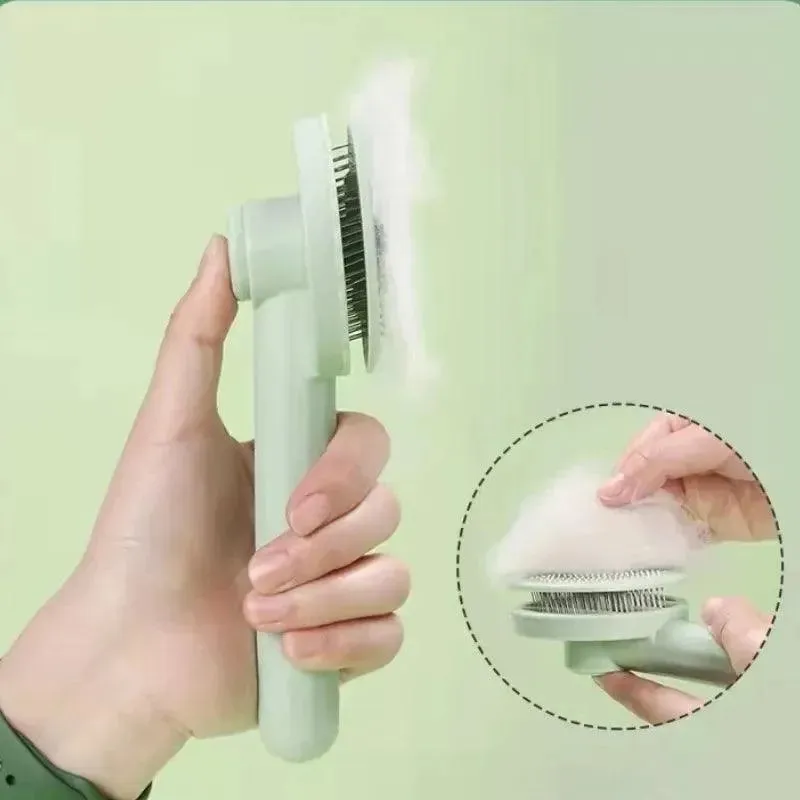 Self Cleaning Pet Grooming Brush for Shedding