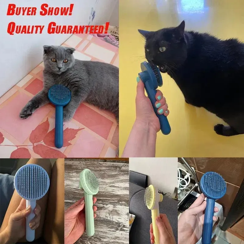 Self Cleaning Pet Grooming Brush for Shedding