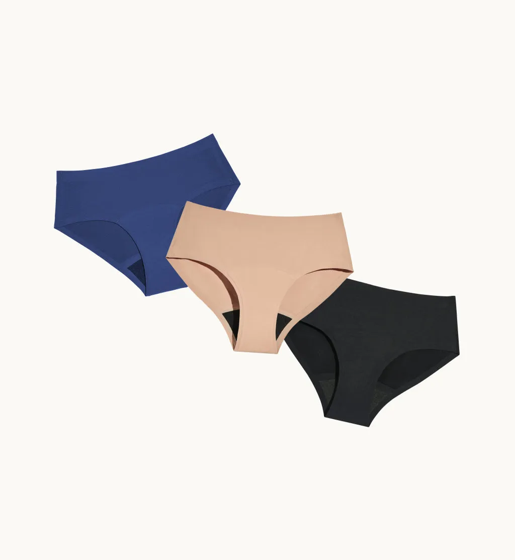 Super Leakproof® No-Show Underwear Boyshort 3-Pack (4-Pack Item)