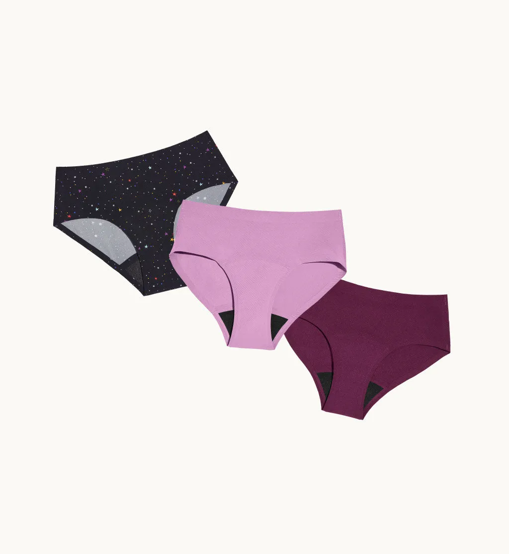 Super Leakproof® No-Show Underwear Boyshort 3-Pack (4-Pack Item)