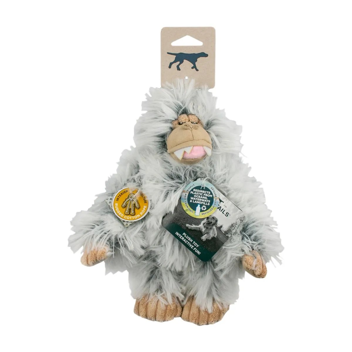 Tall Tails Dog Toy Mini Yeti with Squeaker