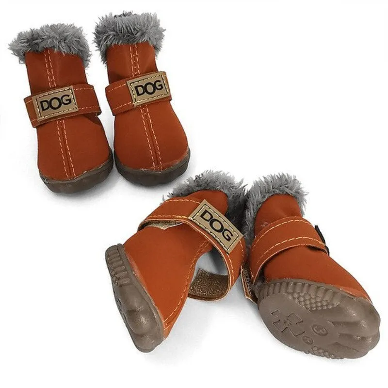 Thick Soft Snow Boots Of Dogs